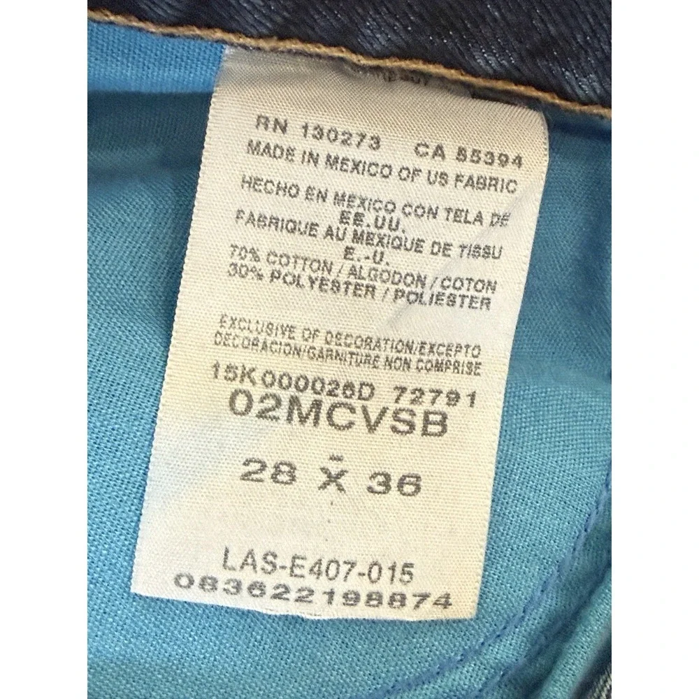 Wrangler 20X 02 Competition Jeans Mens 28x36 Blue Cool Vantage Western Work Wear